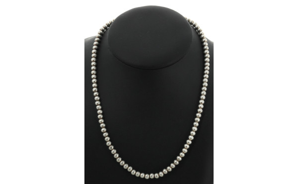 Collier en perles d'argent 925ème, poids