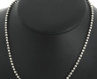 Petit collier en perles d'argent, poids 