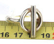 Bague moderne en argent, poids 13,70 grs
