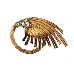 Jolie broche années 50 en fix et pierres