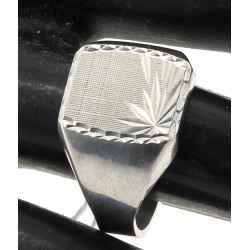 Chevalière en argent 925ème, non gravée,