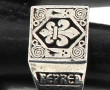 Chevalière bretonne en argent, poinçon c