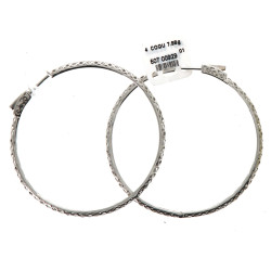Paire de BO créoles en argent 925ème, di