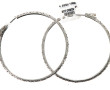 Paire de BO créoles en argent 925ème, di
