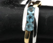Bague deux ors 750ème (18 cts) sertie de