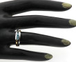 Bague deux ors 750ème (18 cts) sertie de