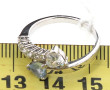 Bague en argent 925ème sertie de pierres