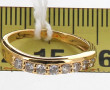 Bague moderne en plaqué or et pierres bl