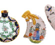 MALICORNE - Lot de 5 secouettes en faïen