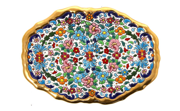 Dessous de plat de forme mouvementée en 