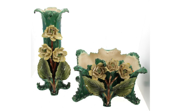 Jardinière (H 25 x L 35 x P 24 cm) et va