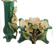 Jardinière (H 25 x L 35 x P 24 cm) et va