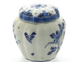 DELFT - Pot couvert en faïence à décor f
