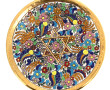 Coupe à décor d'émaux polychromes et dor