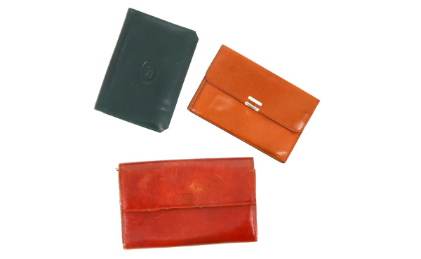 Lot de 3 compagnons ou porte-feuilles en
