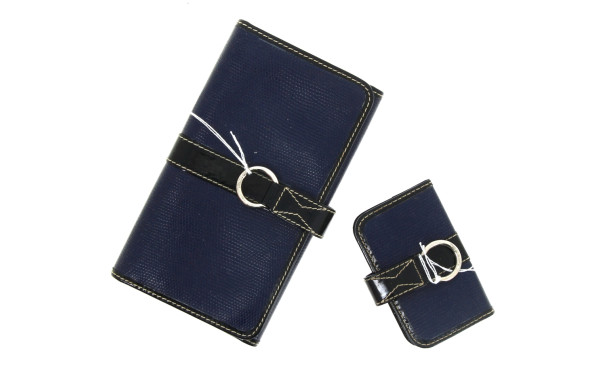 LANCEL - Compagnon (11 x 20 cm) et porte