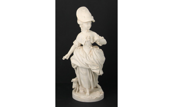 SEVRES - Statuette en biscuit représent