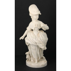 SEVRES - Statuette en biscuit représent