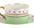 LIMOGES - Suite de 4 tasses déjeuner en 