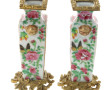 CANTON - Paire de petits vases en porcel