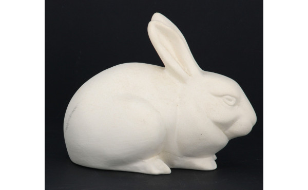 lot de 2 pièces en biscuit : Lapin (H 10