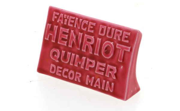 HENRIOT QUIMPER - Plaque publicitaire ém