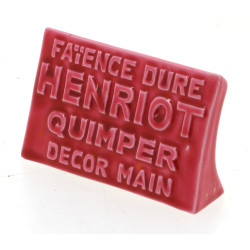 HENRIOT QUIMPER - Plaque publicitaire ém