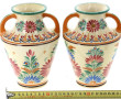 HB Quimper - Paire de vases en faïence p