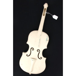 Violon en biscuit de Quimper, L 52 cm (t