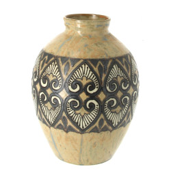 HB Quimper - Vase à décor stylisé d'aprè