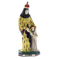 HENRIOT QUIMPER - "Ste Anne", sujet en f
