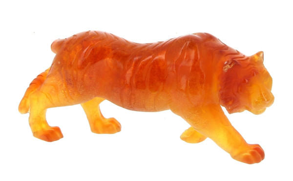 DAUM France - Tigre en pâte de verre (un