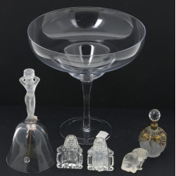 Clochette en verre et verre dépoli prise