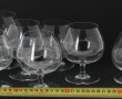 BACCARAT - 7 verres à cognac en cristal,