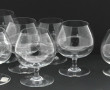 BACCARAT - 7 verres à cognac en cristal,