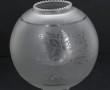 Paire de globes de lampes en verre: on y