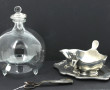Gobe-mouche ancien en verre (éclats au c