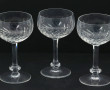 8 verres anciens en cristal taillé (6 pe