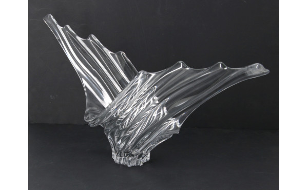 VANNES - Coupe mouvementée en cristal, H