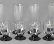 DAUM Nancy - 4 flûtes et 6 verres à port