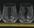 8 verres à eau à fond plat en verre grav