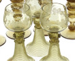 7 roemers en verre gravé probablement BO