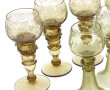 7 roemers en verre gravé probablement BO