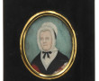 "Portrait de femme", miniature XIXème pe