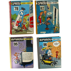 SPIROU albums 78,82,95,96, (qqs marques 