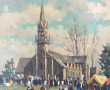 Léopold PERNES (1912-1980) "Scène de par