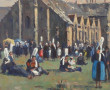 Léopold PERNES (1912-1980) "Scène de par