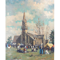 Léopold PERNES (1912-1980) "Scène de par
