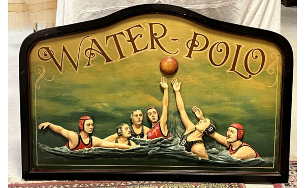 WATER-POLO - Grand panneau décoratif en 