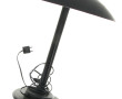 Lampe en métal laqué noir (le douilles,